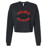 T.aylor's Boyfriend Football Fan Travis Jersey Cropped Pullover Crew