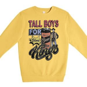 Tall Boy.S For Short Kings Premium Crewneck Sweatshirt