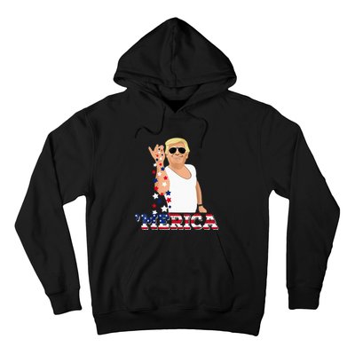 Trump Bae Funny 4th Of July Trump Salt Freedom Hoodie