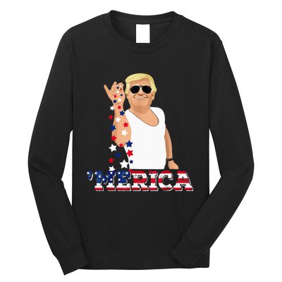 Trump Bae Funny 4th Of July Trump Salt Freedom Long Sleeve Shirt