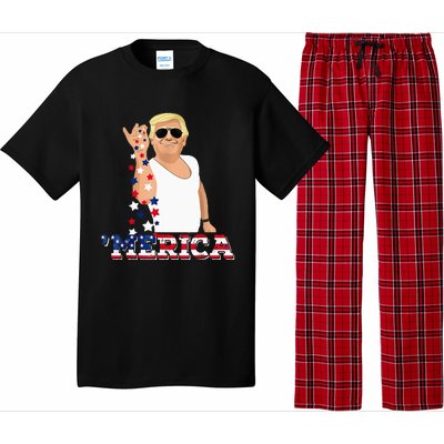 Trump Bae Funny 4th Of July Trump Salt Freedom Pajama Set