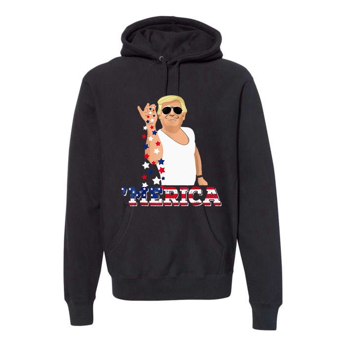 Trump Bae Funny 4th Of July Trump Salt Freedom Premium Hoodie