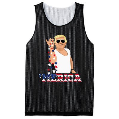 Trump Bae Funny 4th Of July Trump Salt Freedom Mesh Reversible Basketball Jersey Tank