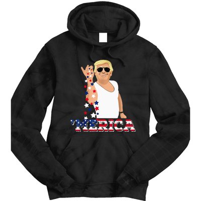 Trump Bae Funny 4th Of July Trump Salt Freedom Tie Dye Hoodie