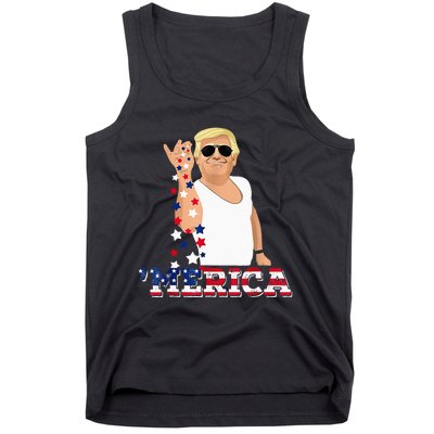 Trump Bae Funny 4th Of July Trump Salt Freedom Tank Top