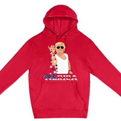 Trump Bae Funny 4th Of July Trump Salt Freedom Premium Pullover Hoodie