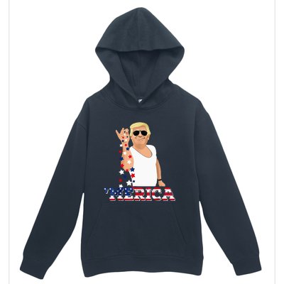 Trump Bae Funny 4th Of July Trump Salt Freedom Urban Pullover Hoodie