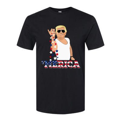 Trump Bae Funny 4th Of July Trump Salt Freedom Softstyle CVC T-Shirt