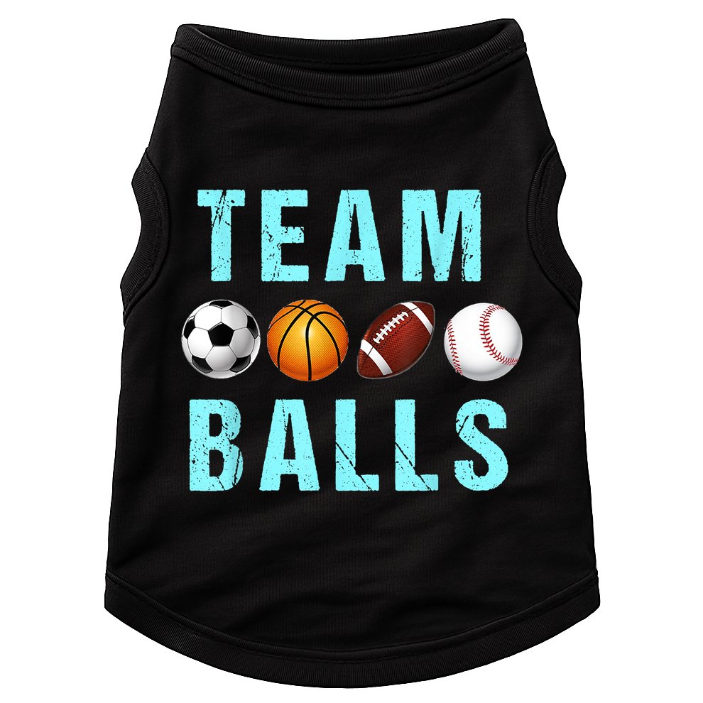 Team Balls Funny Team Boy Gender Reveal Doggie Tank