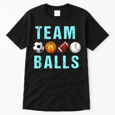 Team Balls Funny Team Boy Gender Reveal Tall T-Shirt