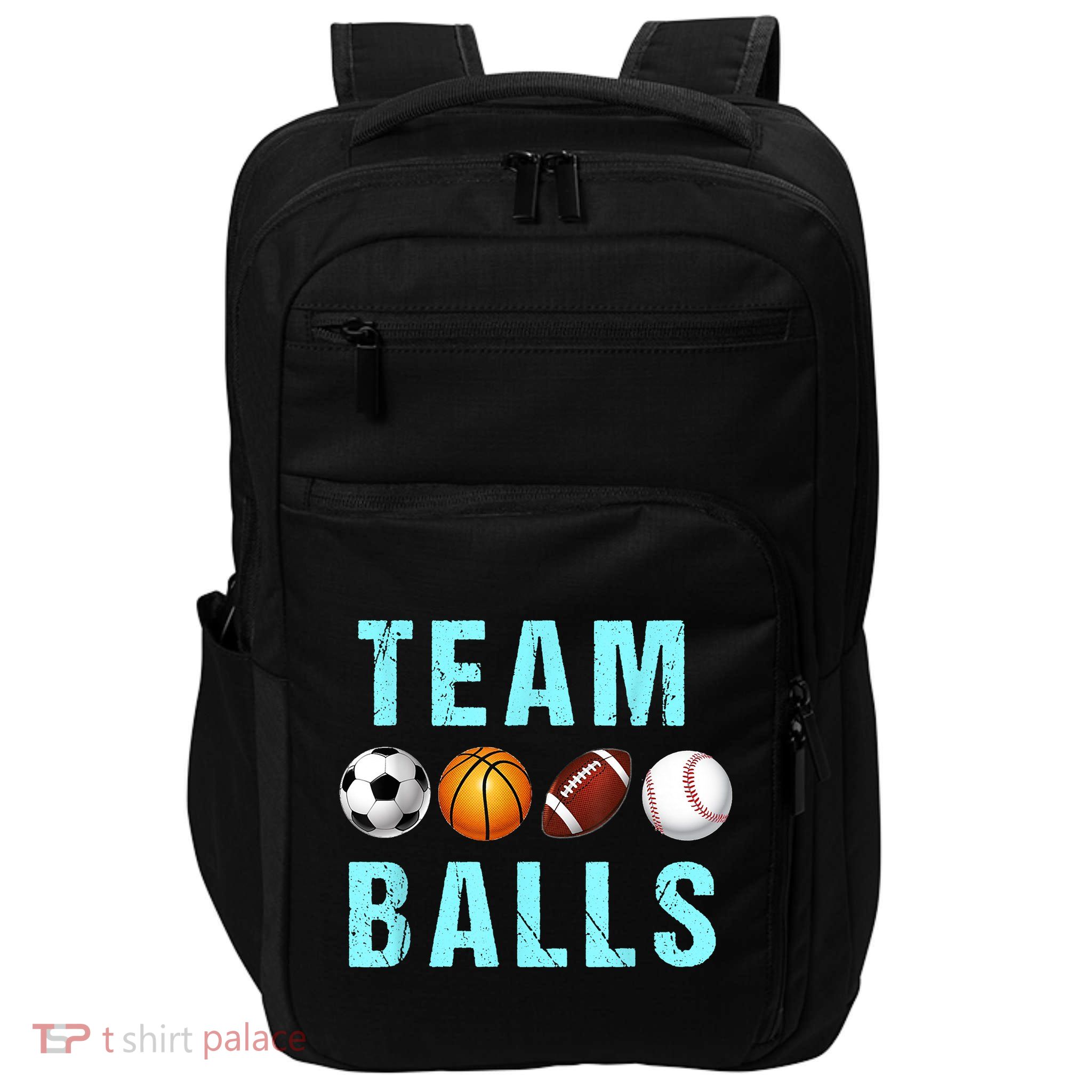 Team Balls Funny Team Boy Gender Reveal Impact Tech Backpack