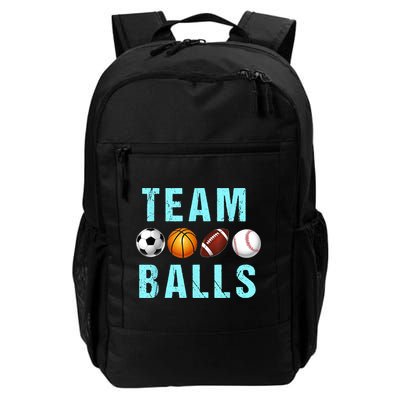 Team Balls Funny Team Boy Gender Reveal Backpack