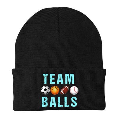 Team Balls Funny Team Boy Gender Reveal Beanie