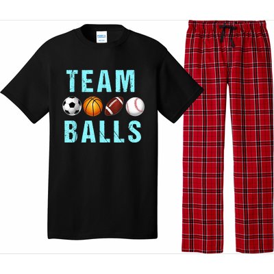 Team Balls Funny Team Boy Gender Reveal Pajama Set