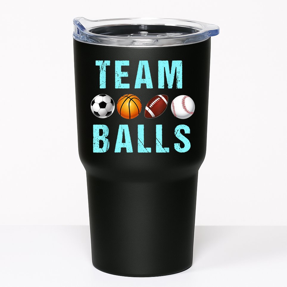 Team Balls Funny Team Boy Gender Reveal Tumbler