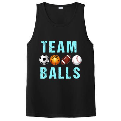 Team Balls Funny Team Boy Gender Reveal PosiCharge Competitor Tank