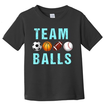 Team Balls Funny Team Boy Gender Reveal Toddler T-Shirt