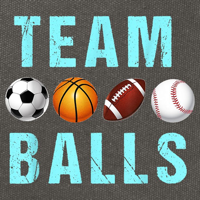 Team Balls Funny Team Boy Gender Reveal Cotton Canvas Backpack