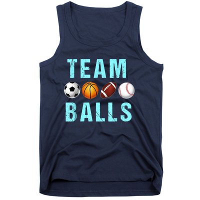 Team Balls Funny Team Boy Gender Reveal Tank Top