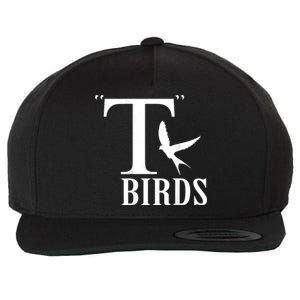 T Bird Funny Halloween Costume rocker 1950s - Print On Back Wool Snapback Cap