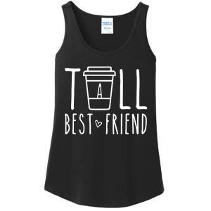 Tall Best Friend Funny Bff Matching Outfit Two Bestie Coffee Ladies Essential Tank