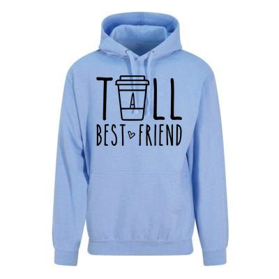 Tall Best Friend Funny Bff Matching Outfit Two Bestie Coffee Unisex Surf Hoodie