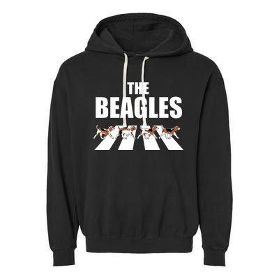 The Beagles Funny Beagle Dog Garment-Dyed Fleece Hoodie