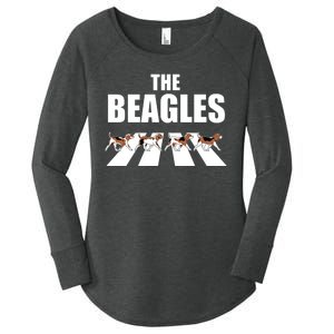 The Beagles Funny Beagle Dog Women's Perfect Tri Tunic Long Sleeve Shirt