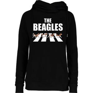 The Beagles Funny Beagle Dog Womens Funnel Neck Pullover Hood