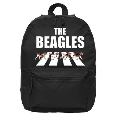 The Beagles Funny Beagle Dog 16 in Basic Backpack