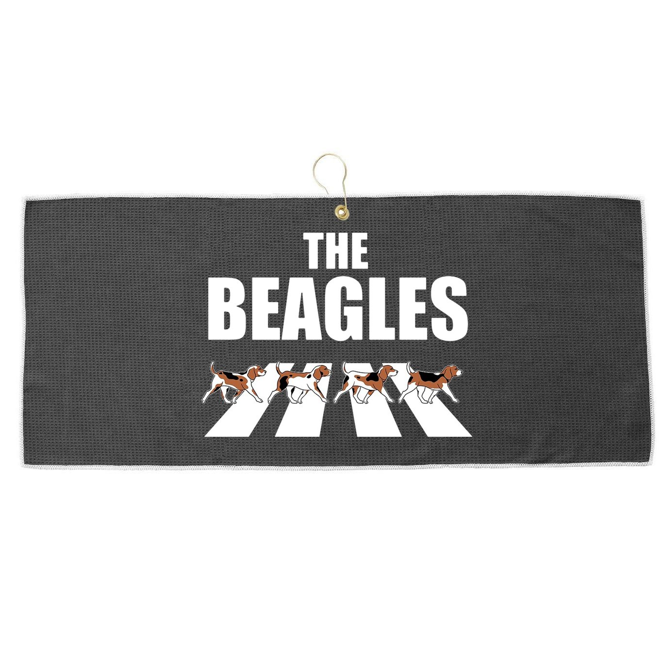 The Beagles Funny Beagle Dog Large Microfiber Waffle Golf Towel