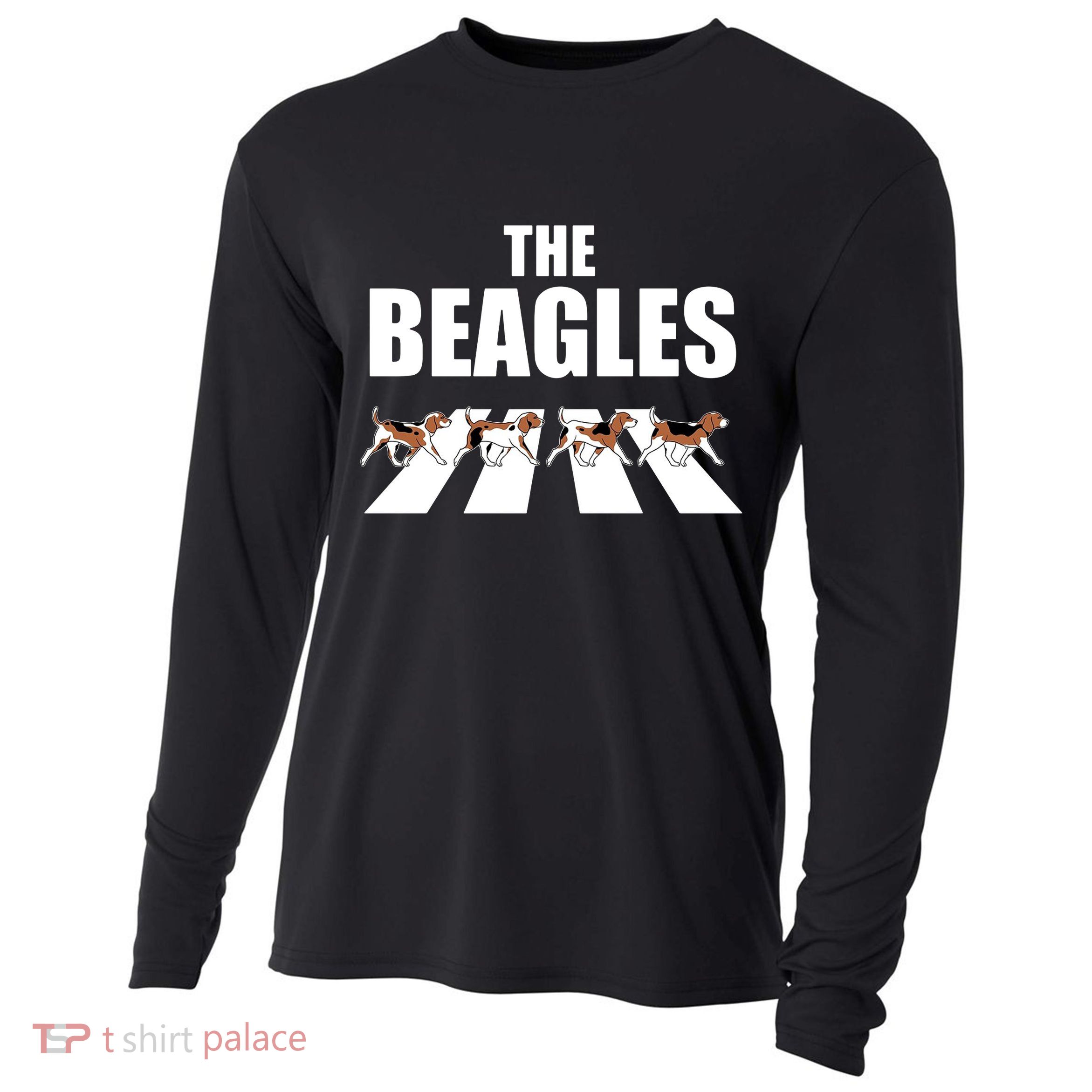 The Beagles Funny Beagle Dog Cooling Performance Long Sleeve Crew