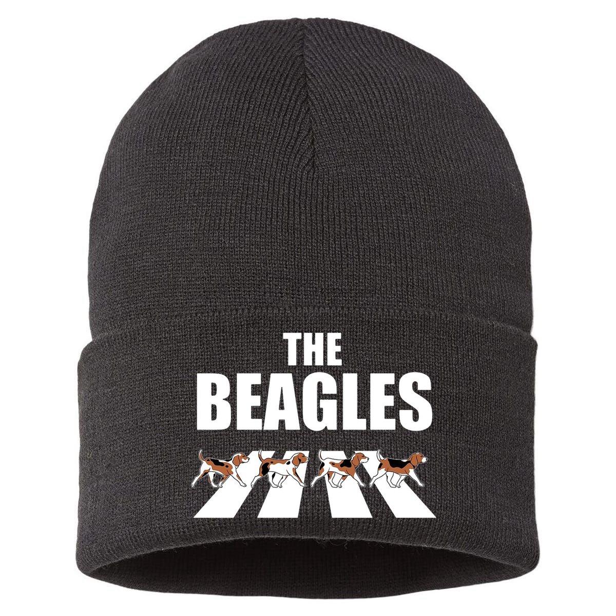 The Beagles Funny Beagle Dog Sustainable Knit Beanie