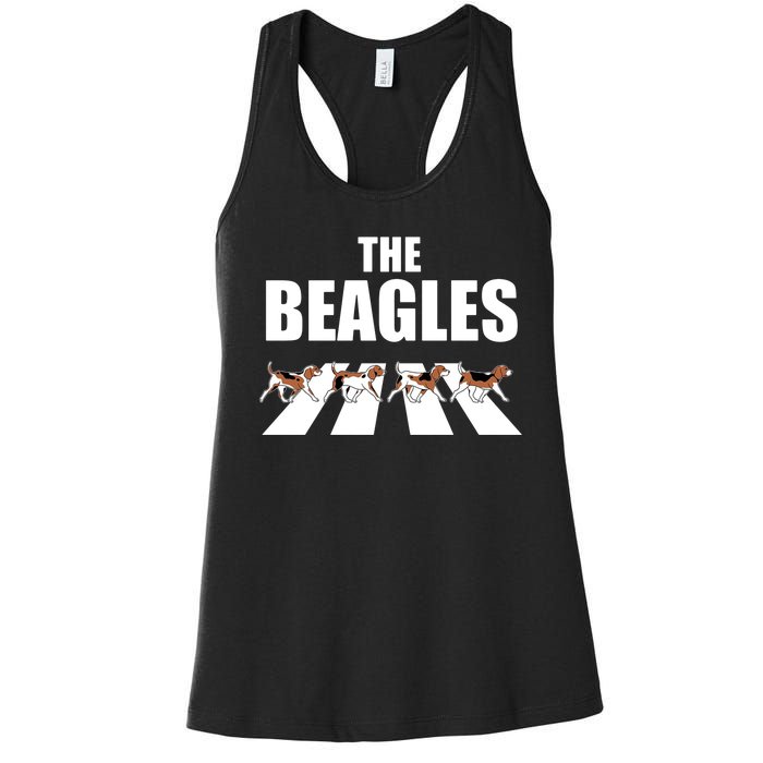 The Beagles Funny Beagle Dog Women's Racerback Tank