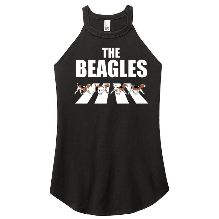 The Beagles Funny Beagle Dog Women's Perfect Tri Rocker Tank