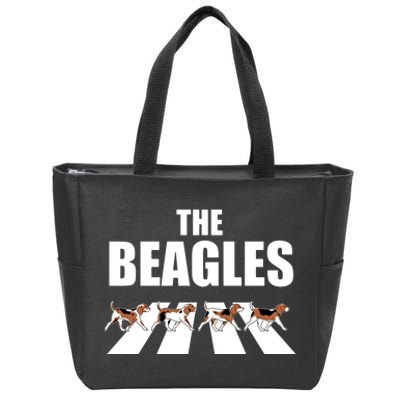 The Beagles Funny Beagle Dog Zip Tote Bag