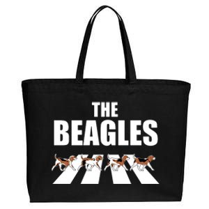 The Beagles Funny Beagle Dog Cotton Canvas Jumbo Tote