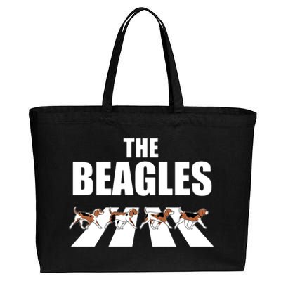 The Beagles Funny Beagle Dog Cotton Canvas Jumbo Tote