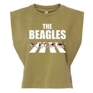 The Beagles Funny Beagle Dog Garment-Dyed Women's Muscle Tee