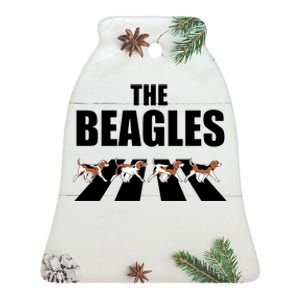 The Beagles Funny Beagle Dog Ceramic Bell Ornament