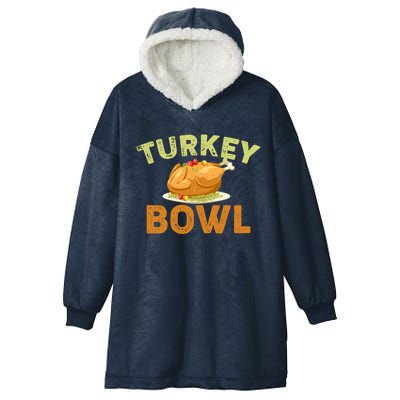 Turkey Bowl Funny Thanksgiving Gift Hooded Wearable Blanket