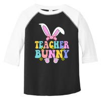 Teacher Bunny Face Happy Easter Day Toddler Fine Jersey T-Shirt