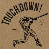 Touchdown Baseball Funny Football Joke Cotton Canvas Backpack