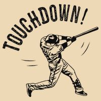 Touchdown Baseball Funny Football Joke Drawstring Bag
