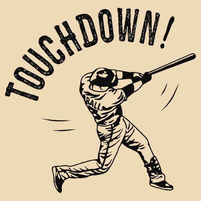 Touchdown Baseball Funny Football Joke Drawstring Bag