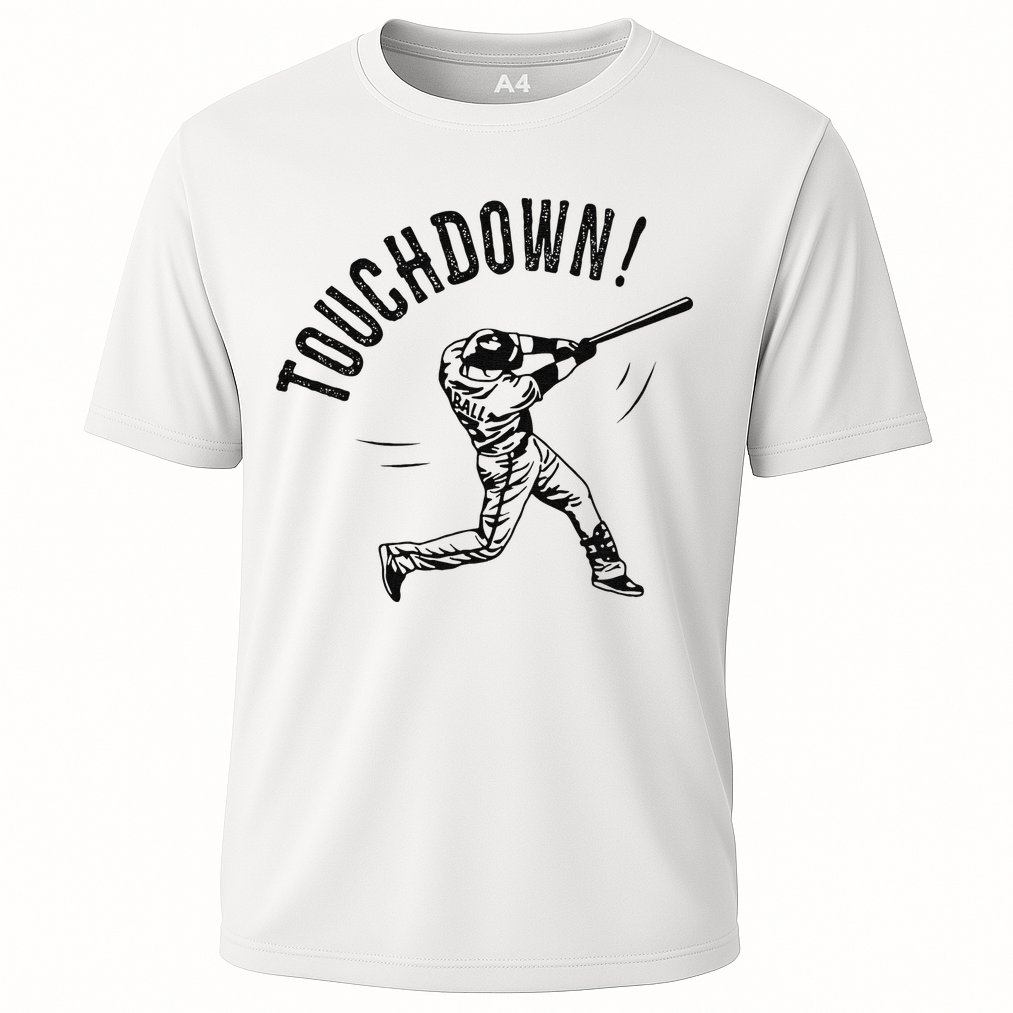 Touchdown Baseball Funny Football Joke Cooling Performance Crew T-Shirt