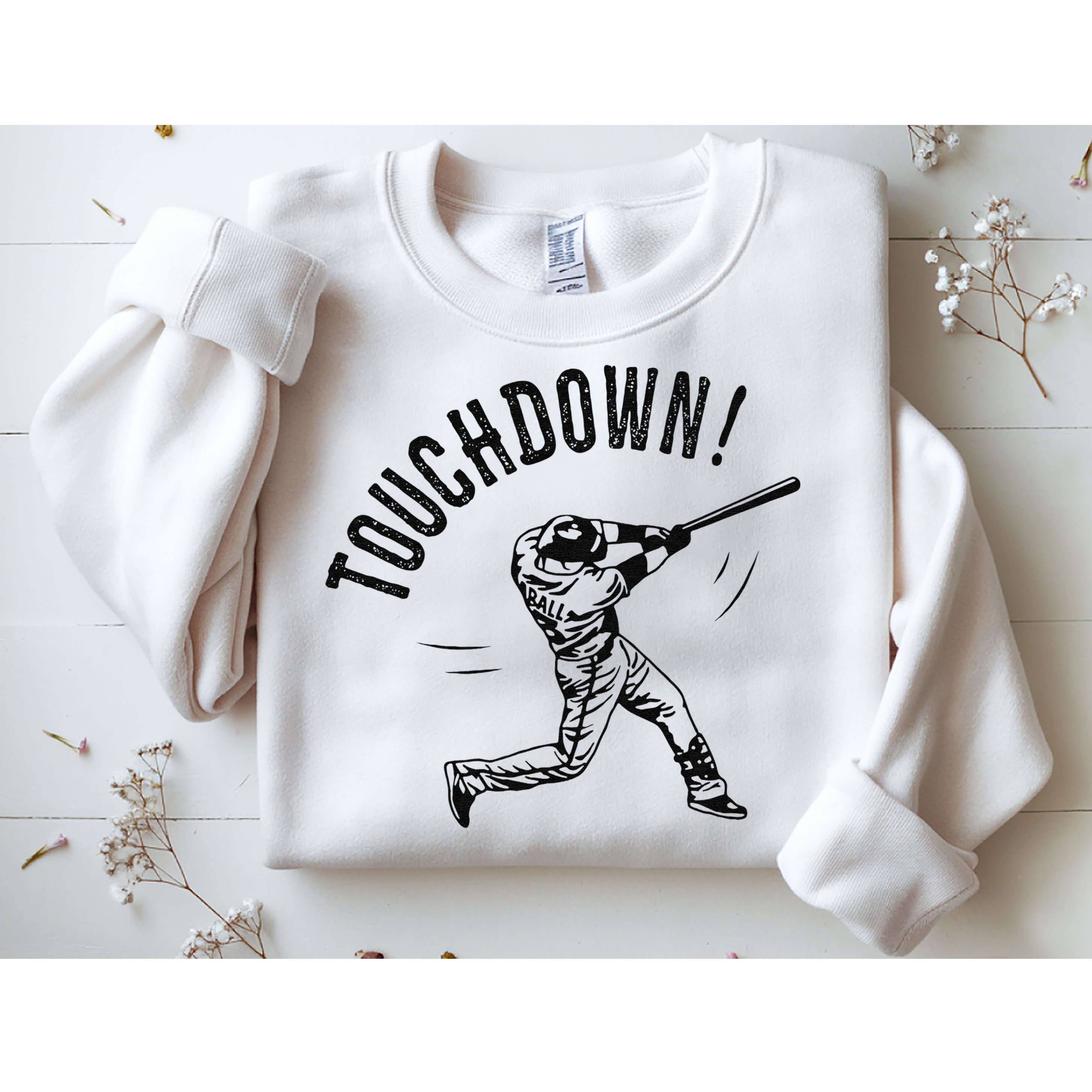 Touchdown Baseball Funny Football Joke Sweatshirt