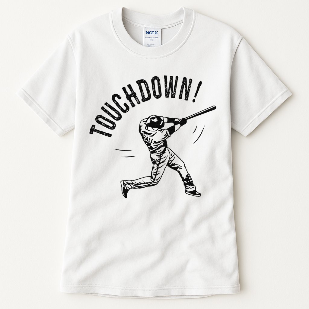 Touchdown Baseball Funny Football Joke Tall T-Shirt
