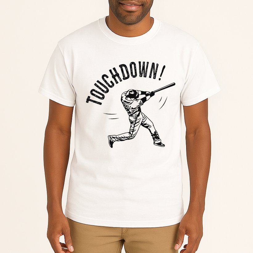 Touchdown Baseball Funny Football Joke Tall T-Shirt