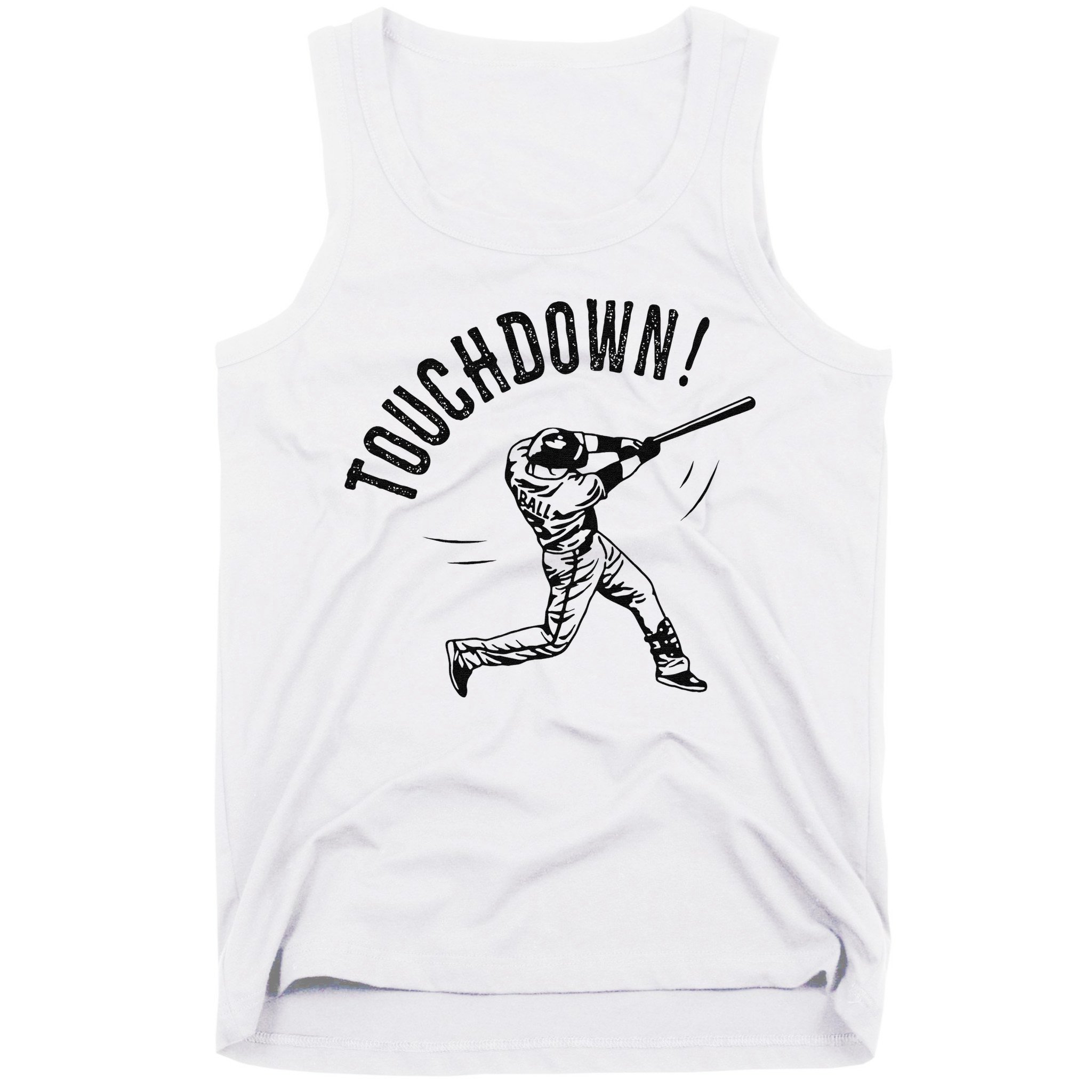 Touchdown Baseball Funny Football Joke Tank Top